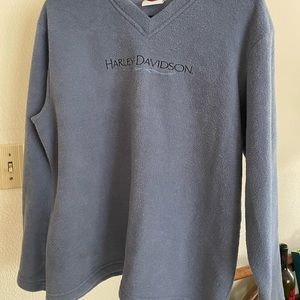 Harley Davidson Long Sleeve V Neck Pullover